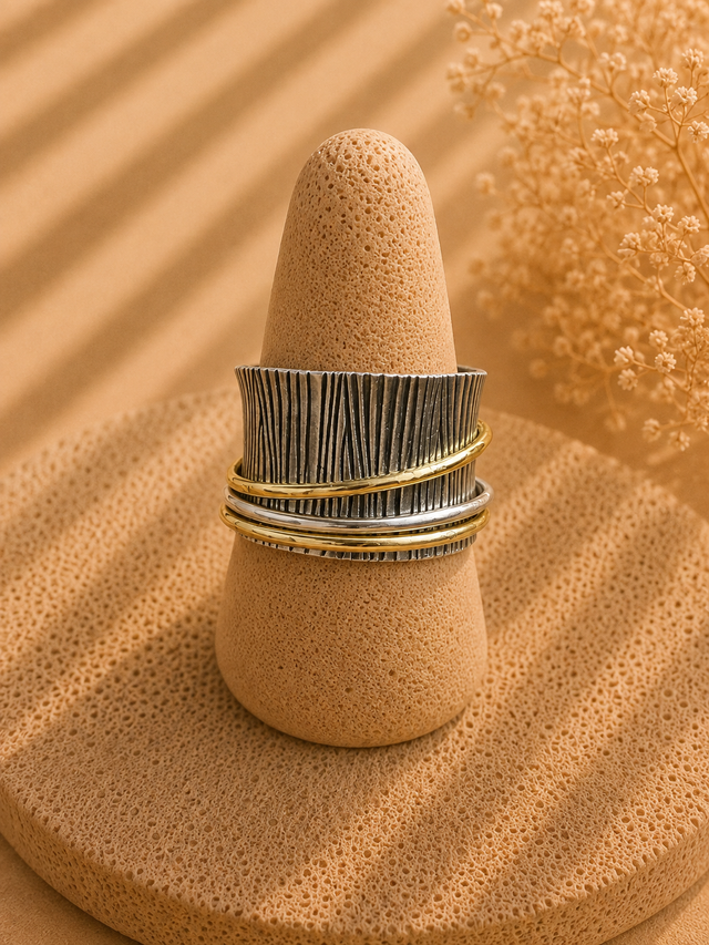 Handmade Bali Style Spinner Ring
