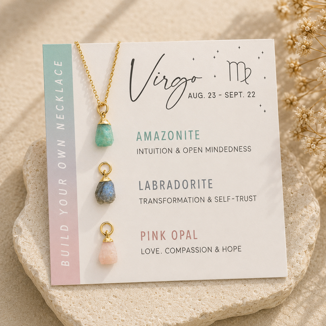 Virgo Zodiac Birthstone Build Your Own Necklace