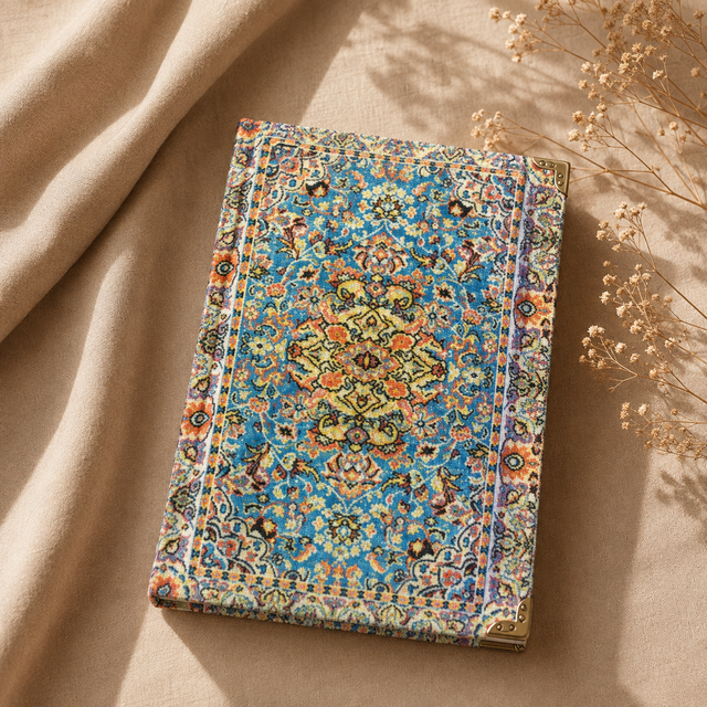 Magical Rug Kilim Design Journal- Blue Garden Design