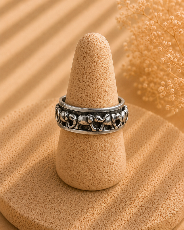 Elephant Spinner Ring