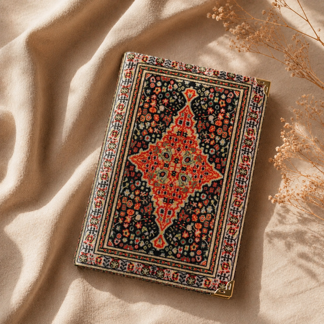 Magical Rug Kilim Design Journal- Crimson Diamond Design