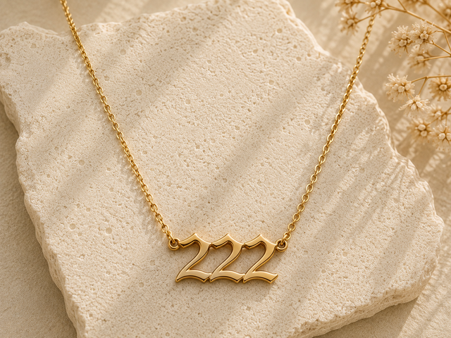 222 Angel Number Necklace