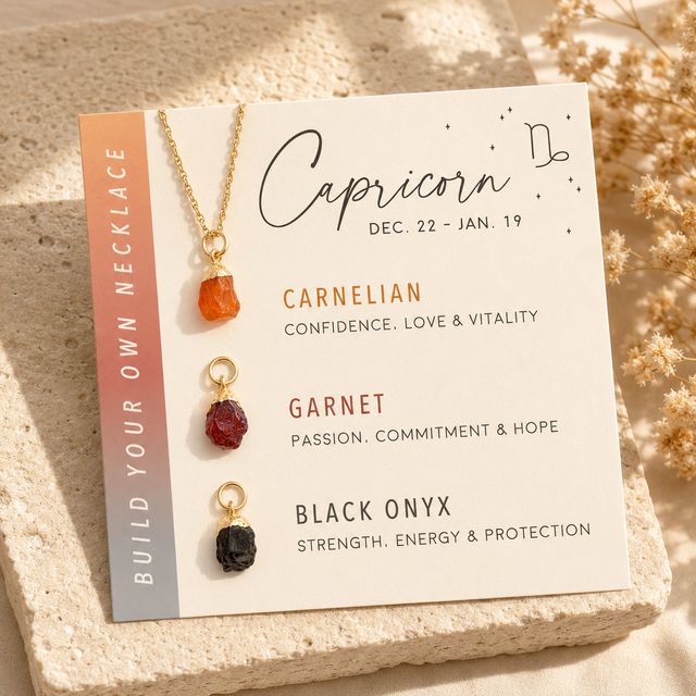 Capricorn Zodiac Birthstone Build Your Own Necklace Set