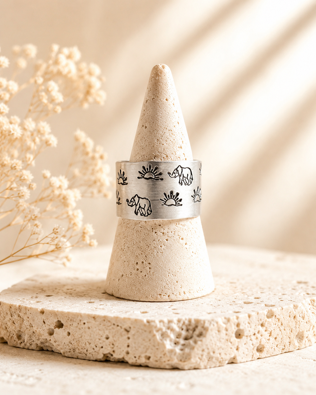 Elephant and Sunshine Ring