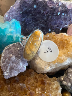 Crazy Lace Agate Oval Cabochon Ring image 0