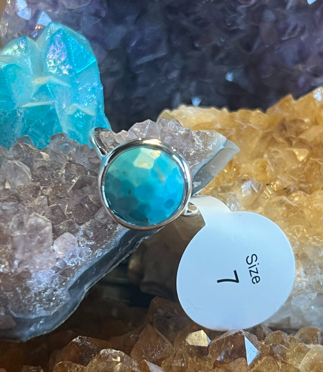 Turquoise Round Ring image 0