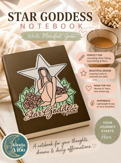 Star Goddess Notebook: Lined Journal for Women, Teens (journaling, Manifestation)