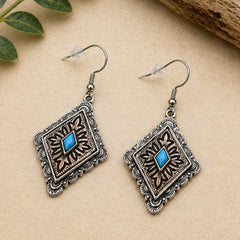 Turquoise Western Dangle Earrings