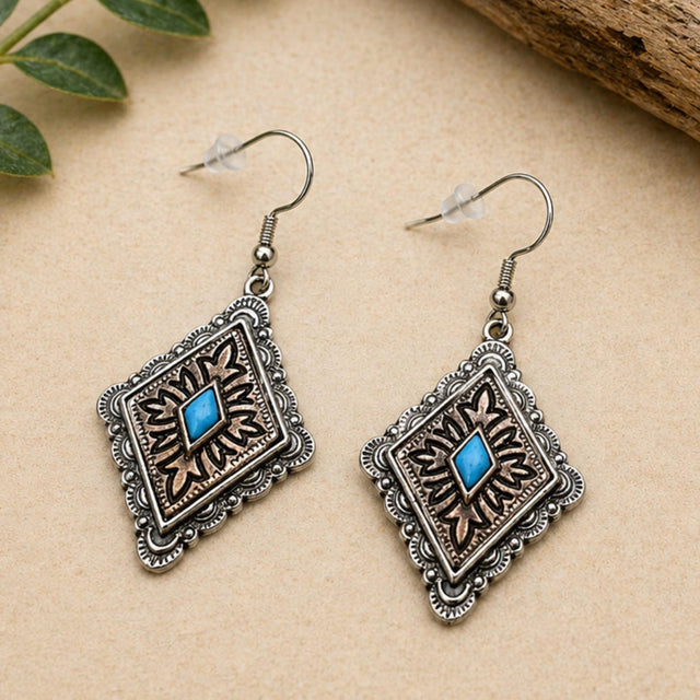 Turquoise Western Dangle Earrings
