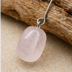 Rose Quartz Dangle Earrings