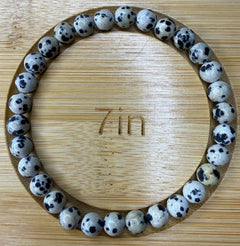 Dalmatian Jasper Beaded Bracelet