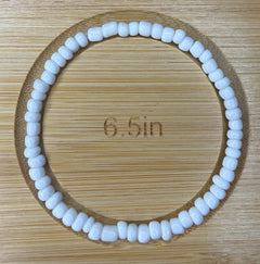 White Seed Bead Bracelet