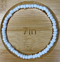 White Seed Bead Bracelet