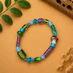 Colorful Glass Beaded Bracelet