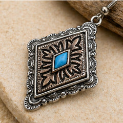 Turquoise Western Dangle Earrings