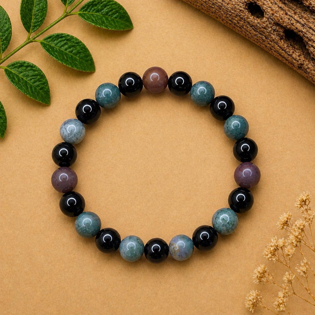 Agate Beaded Bracelet