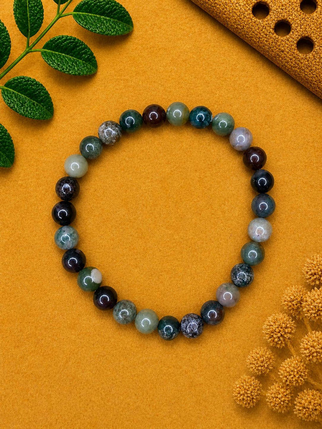 Multicolor Agate Beaded Bracelet