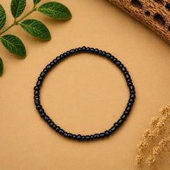 Black Seed Bead Bracelet
