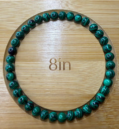 Malachite Bead Bracelet