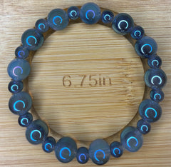 Blue Glass Beaded Bracelet